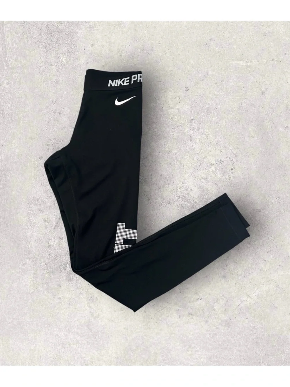 Nike Black Leggings with 'JUST DO IT' Side Text
